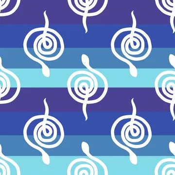 Summer animals seamless snake pattern for wrapping paper and new 2025 year Stock Illustration