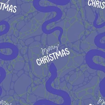 Summer animals seamless snake pattern for wrapping paper and new 2025 year 库存插图