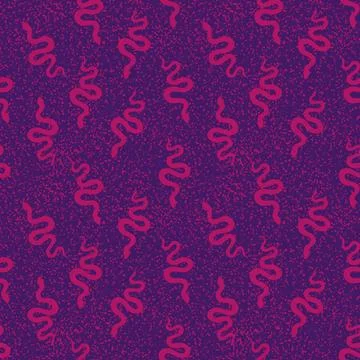 Summer animals seamless snake pattern for wrapping paper and new 2025 year Stock Illustration