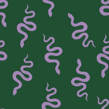 Summer animals seamless snake pattern for wrapping paper and new 2025 year 库存插图