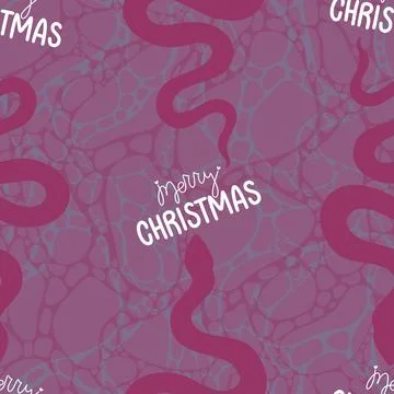 Summer animals seamless snake pattern for wrapping paper and new 2025 year 스톡 일러스트