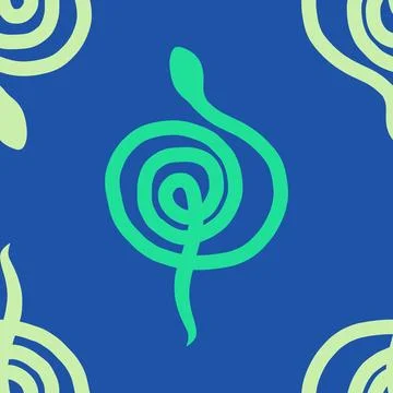 Summer animals seamless snake pattern for wrapping paper and new 2025 year 스톡 일러스트