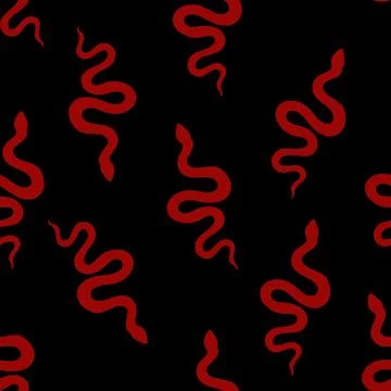 Summer animals seamless snake pattern for wrapping paper and new 2025 year イラスト素材