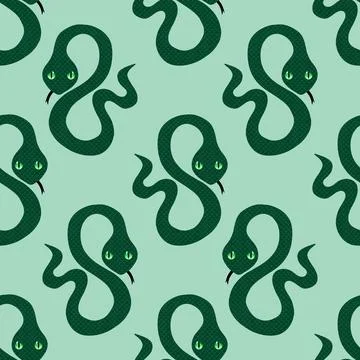 Summer animals seamless snake pattern for wrapping paper and new 2025 year イラスト素材