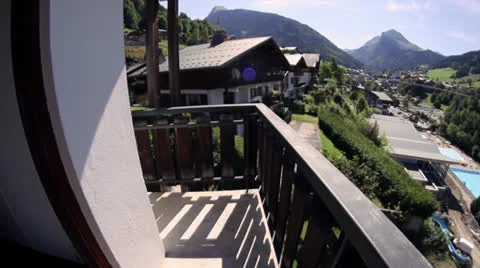 Summer Apartment in Alps Stock Footage 25893456