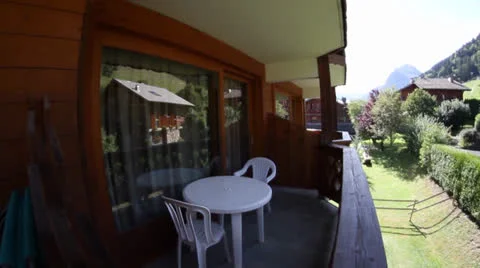 Summer Apartment in Alps Stock Footage 25894325