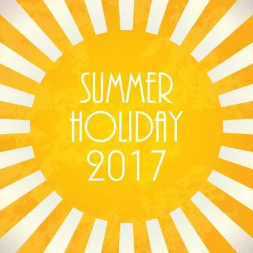 Summer background - 2017, vector illustration, EPS10 Stock Illustration