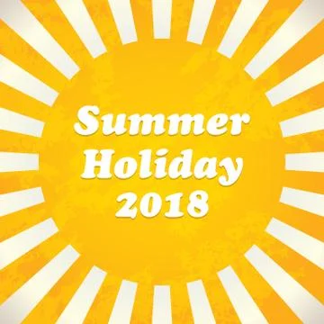Summer background - 2018, vector illustration, EPS10 Stock Illustration