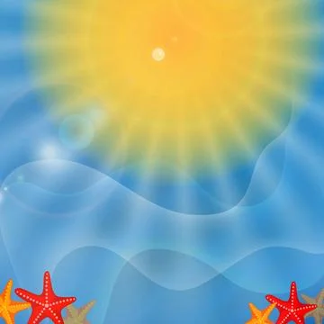 Summer Background. Abstract Summer Background. Vector Illustration. Eps 10... Stock Photos
