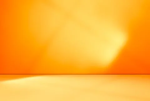 Summer background autumn yellow studio room abstract shadow on wall floor Иллюстрация