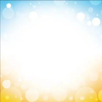 Summer background - blur of sky sun sea beach with lens flare Stock Illustration