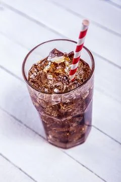 Summer Background With Cola Stock Photos