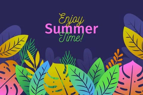 Summer background decorative Stock Illustration