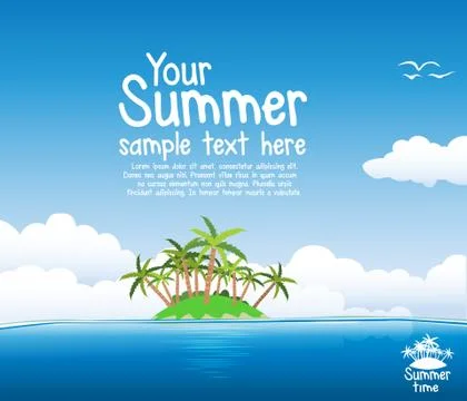 Summer background Stock Illustration