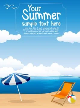 Summer background Stock Illustration