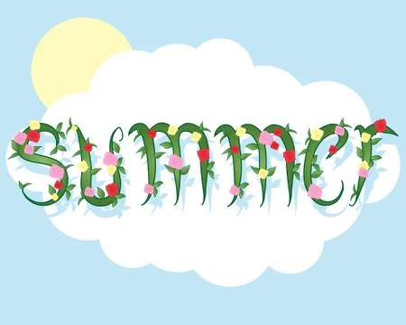 Summer background Illustrazione stock