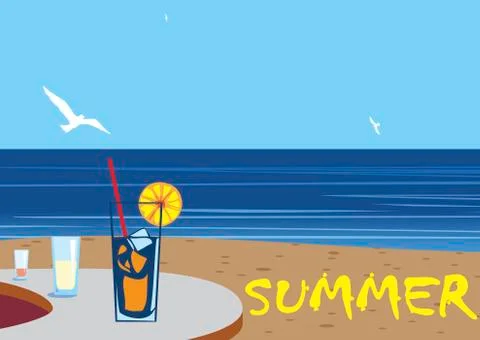 Summer background Stock Illustration