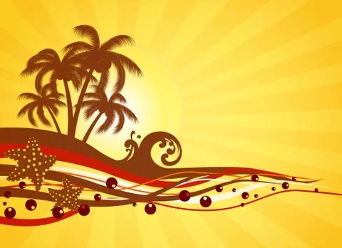 Summer background Stock Illustration