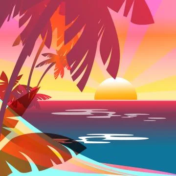 Summer background Illustrazione stock