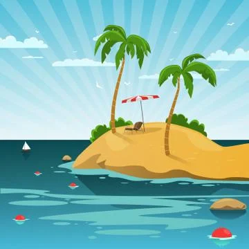 Summer Background Stock-Illustration