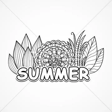 Summer background Stock Illustration