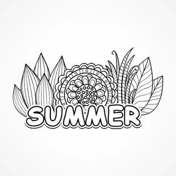 Summer background Stock Illustration