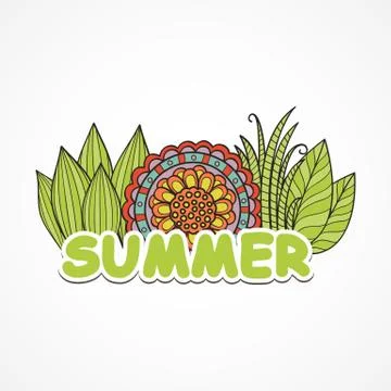 Summer background Stock Illustration