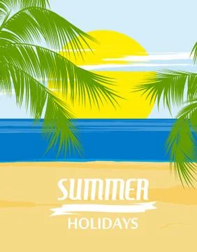 Summer background Stock Illustration
