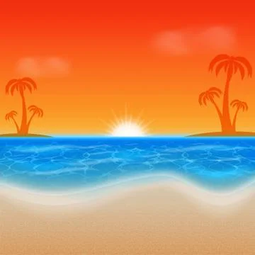 Summer background Stock Illustration
