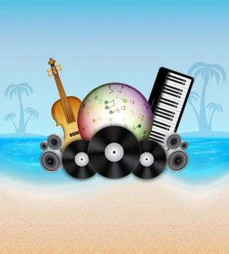 Summer background Stock Illustration