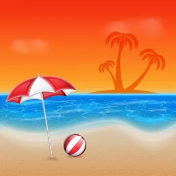 Summer background Stock Illustration