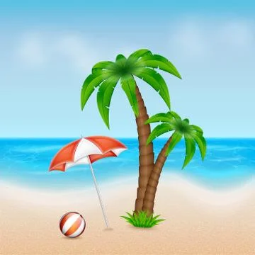 Summer background Stock Illustration