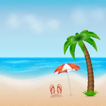 Summer background Illustrazione stock