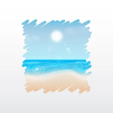 Summer background Stock Illustration