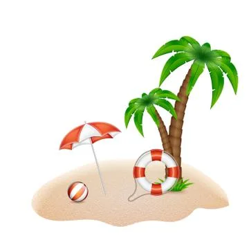 Summer background Stock Illustration