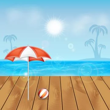 Summer background Stock Illustration
