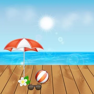 Summer background Stock Illustration