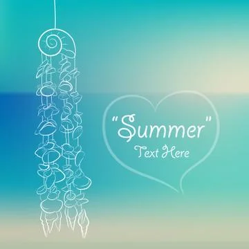 Summer background Stock Illustration