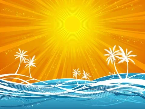 Summer background. Stock Illustration