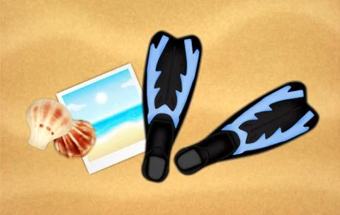 Summer background Stock Illustration