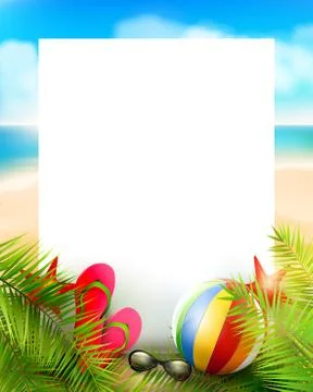 Summer background Illustrazione stock