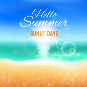 Summer background Illustrazione stock