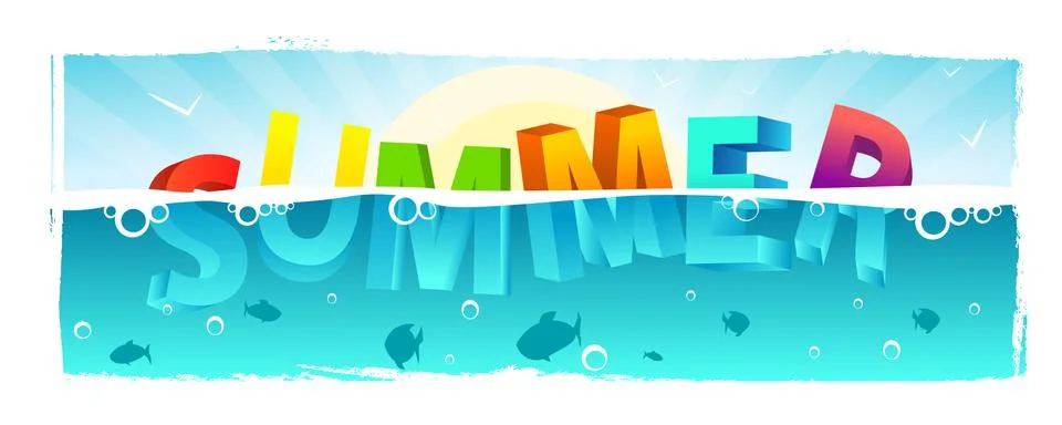 Summer Background Stock Illustration