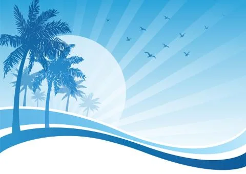 Summer background Stock Illustration