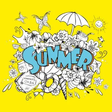 Summer background Stock Illustration