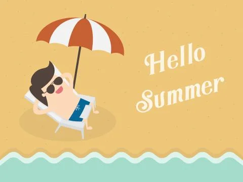 Summer background Stock-Illustration