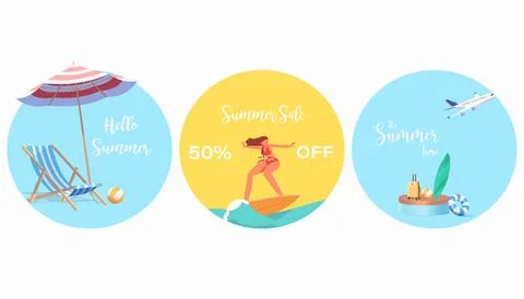 Summer Background Stock Illustration