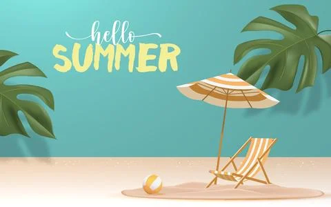 Summer Background Stock Illustration