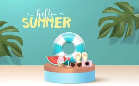 Summer Background Illustrazione stock