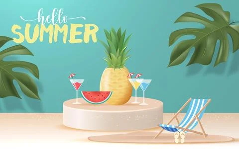 Summer Background Stock Illustration